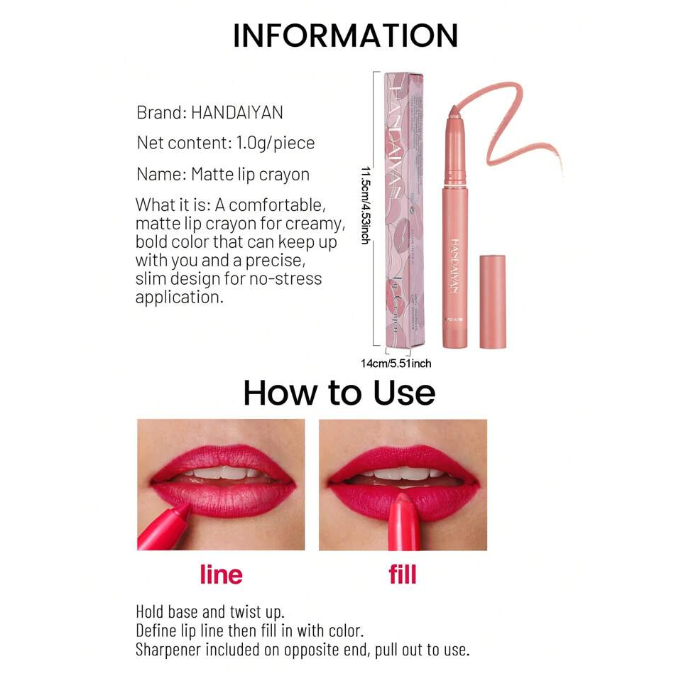 هاندايان - قلم شفاه مطفي مقاوم للماء