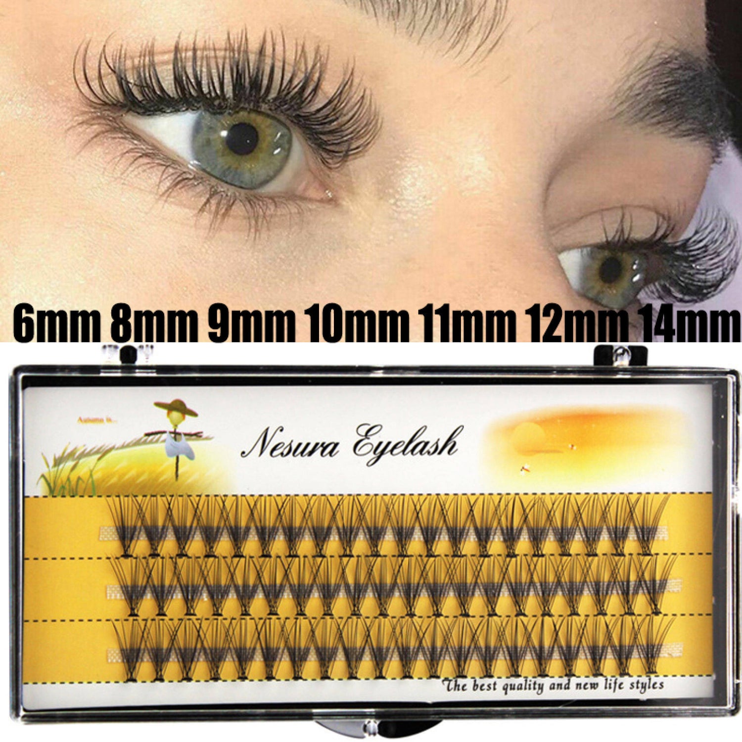 Nesura - Cluster Silk Eyelash Extension
