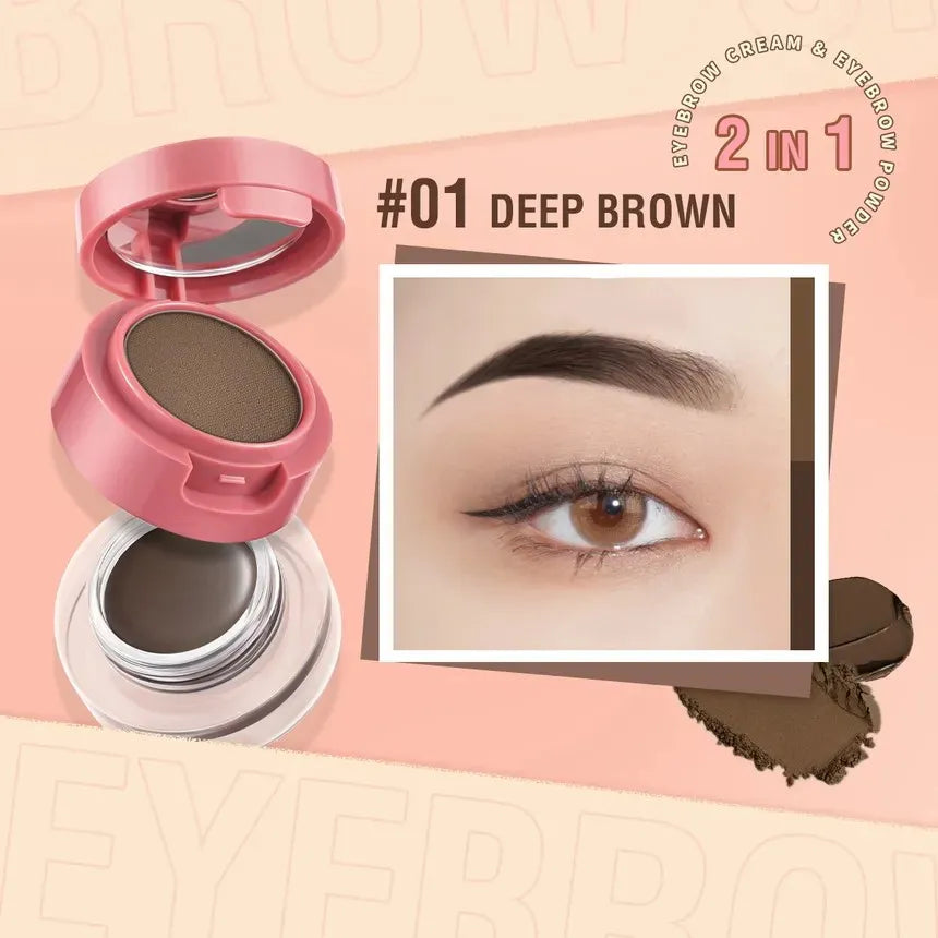 PINKFLASH - 2 in 1 Duo Effect Eyebrow Kit 3 Colors