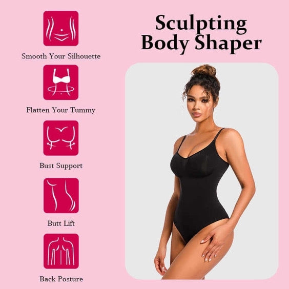 YOUGLOW - Bodysuit shaper Sleeveless Button Type