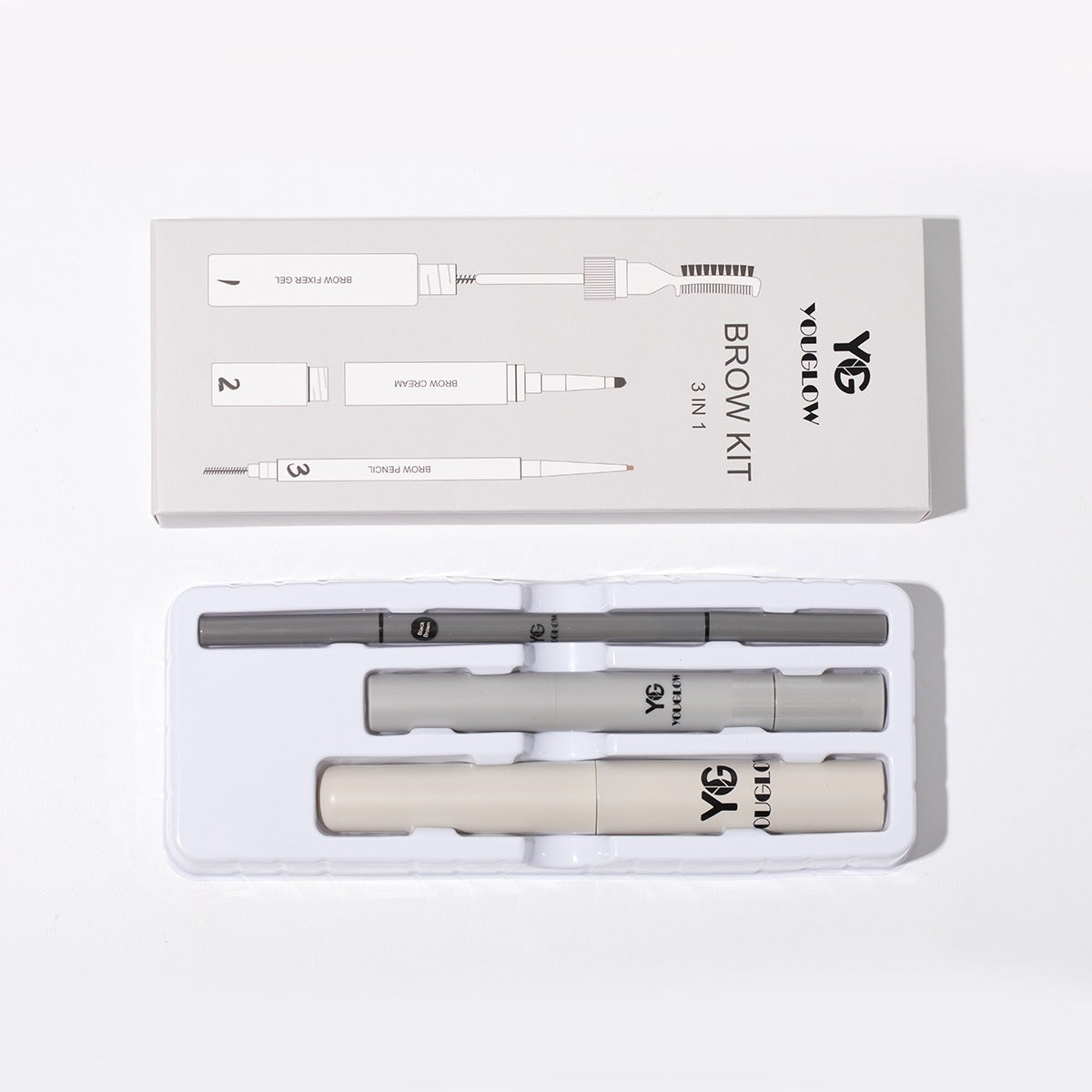YOUGLOW - Waterproof Vegan Brow Kit 3 in 1 - Youglow