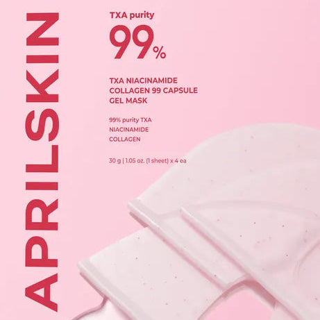 APRILSKIN - TXA Niacinamide Collagen 99 Capsule Gel Mask [30g x Sheet]
