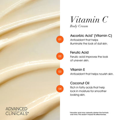 Advanced Clinicals - Vitamin C Advanced Brightening Cream [454g]