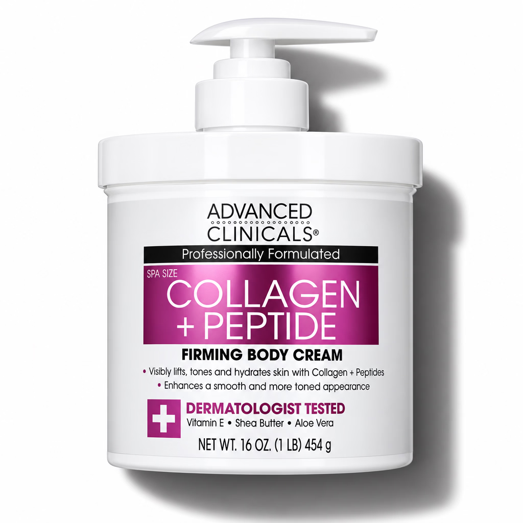 Advanced Clinicals, Collagen + Peptide Firming Body Cream [454g]