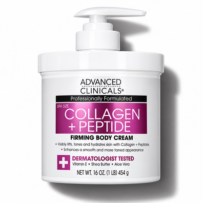 Advanced Clinicals, Collagen + Peptide Firming Body Cream [454g]