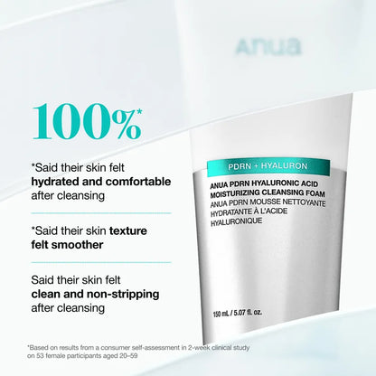Anua - PDRN Hyaluronic Acid Moisturizing Cleansing Foam [150ml]