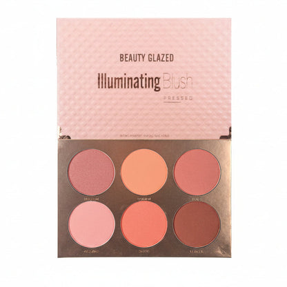 BEAUTY GLAZED - 6 Colours Blush Palette [4.5gx6]