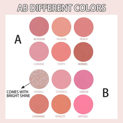 BEAUTY GLAZED - 6 Colours Blush Palette [4.5gx6]