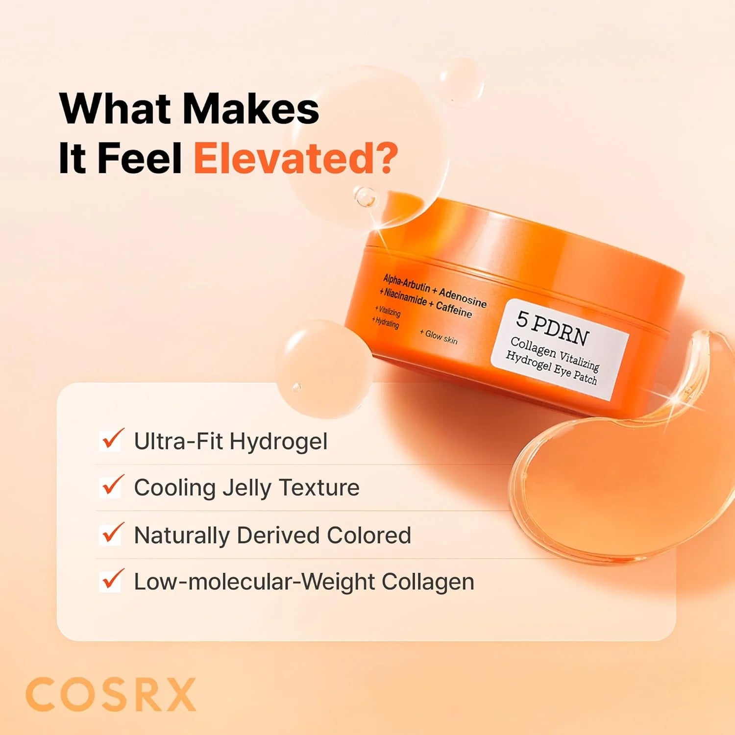 COSRX - 5 PDRN Collagen Vitalizing Hydrogel Eye Patch [60 Patches]