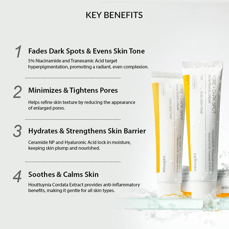 Celimax - Pore + Dark Spot Brightening Cream [35ml] - Youglow