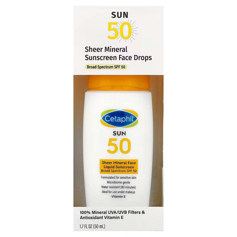Cetaphil - Sheer Mineral Face Liquid Sunscreen SPF 50 Fragrance Free [50ml]