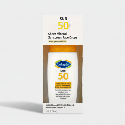 Cetaphil - Sheer Mineral Face Liquid Sunscreen SPF 50 Fragrance Free [50ml]