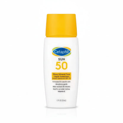 Cetaphil - Sheer Mineral Face Liquid Sunscreen SPF 50 Fragrance Free [50ml]