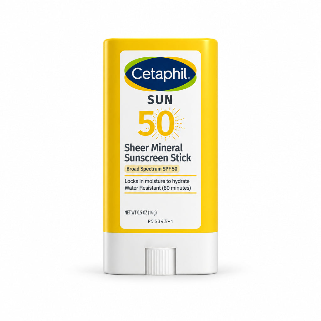 Cetaphil - Sheer Mineral Sunscreen Stick, SPF 50, All Skin Types [14g]