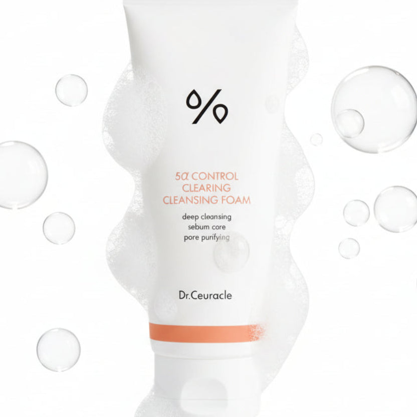Dr. Ceuracle - 5 Alpha Control Clearing Cleansing Foam [200ml] - Youglow