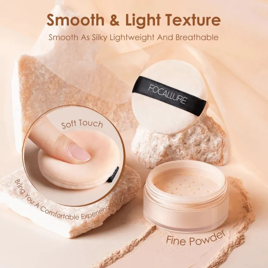 FOCALLURE - Invisible Finish Loose Setting Powder - 3 Colors [7g] - Youglow