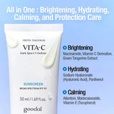 Goodal - Green Tangerine Vita C Dark Spot UV Defense Sunscreen [50ml] - Youglow