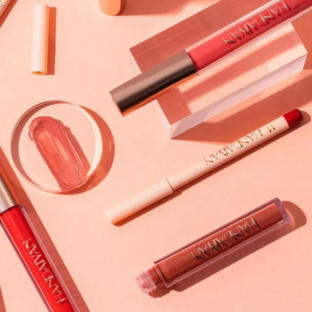 HANDAIYAN - Matte Liquid Lipstick &amp; Lip Pencil Set [(Lip Glaze*3ml &amp; Lip Pencil*1.2g)]
