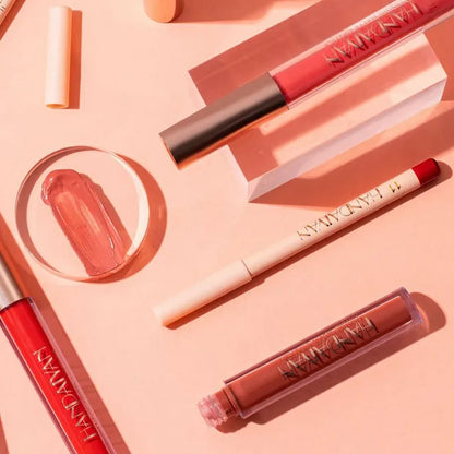 HANDAIYAN - Matte Liquid Lipstick &amp; Lip Pencil Set [(Lip Glaze*3ml &amp; Lip Pencil*1.2g)]