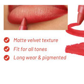 HANDAIYAN - Transferproof Matte Lipstick - 8 Colors [3.2g] - Youglow