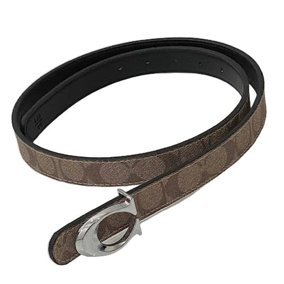 WWB - Woman C-Letter Leather Waist Belt [110cm]