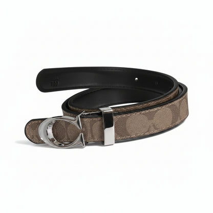 WWB - Woman C-Letter Leather Waist Belt [110cm]