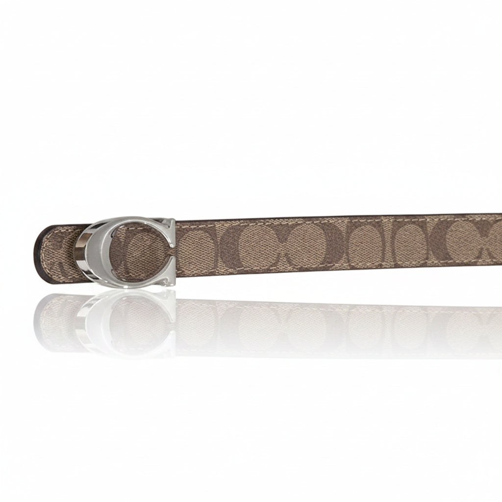 WWB - Woman C-Letter Leather Waist Belt [110cm]
