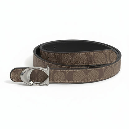 WWB - Woman C-Letter Leather Waist Belt [110cm]