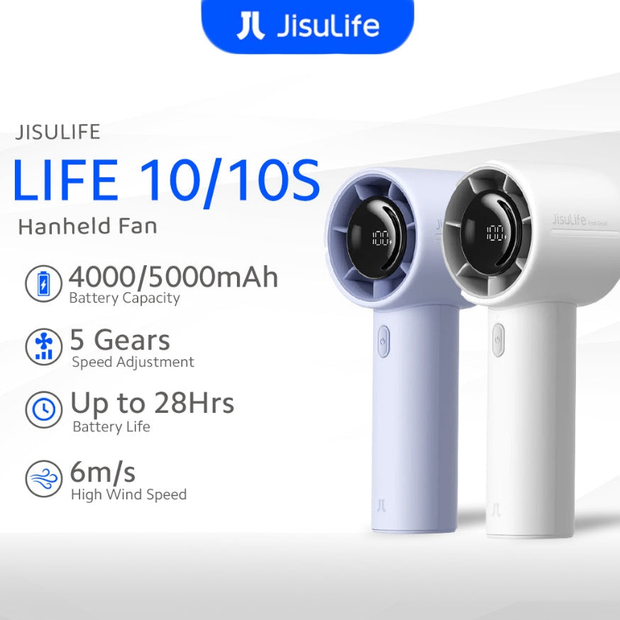 JisuLife - Handheld Fan Life10 S (5 Speed Wind Adjustment)