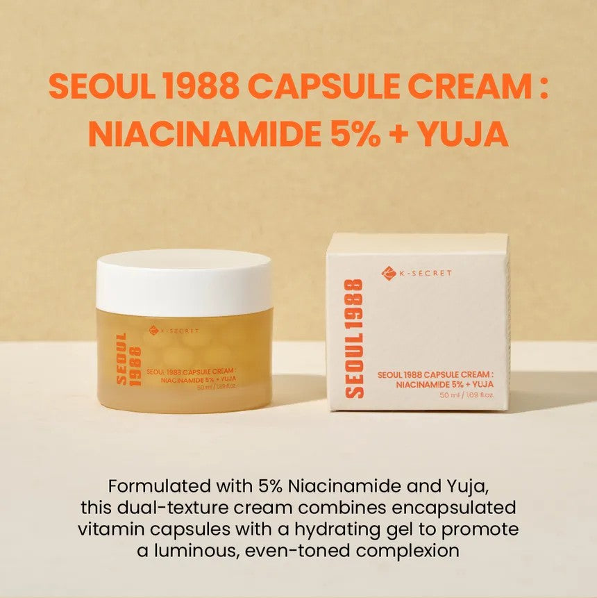 KSECRET - SEOUL 1988 Capsule Cream  Niacinamide 5% + Yuja [50ml]