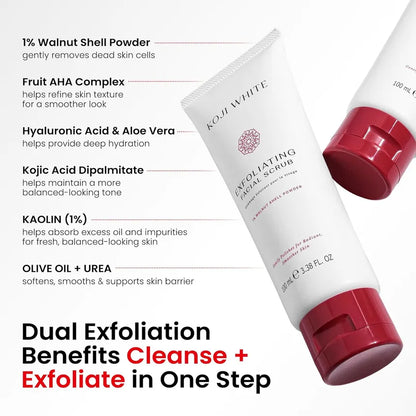 Koji White - Exfoliating Face Scrub 1% Walnut Shell Powder [100ml]