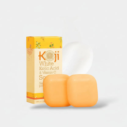 Koji White - Kojic Acid &amp; Vitamin C Skin Brightening Soap [80g x 2]