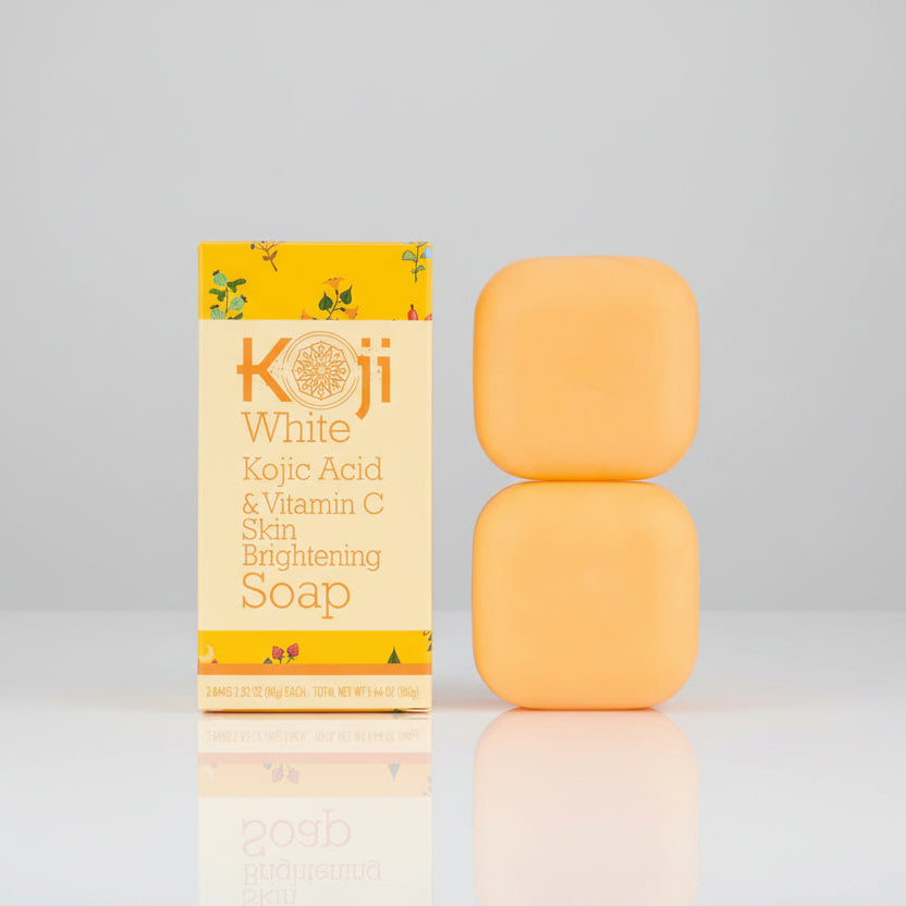 Koji White - Kojic Acid &amp; Vitamin C Skin Brightening Soap [80g x 2]