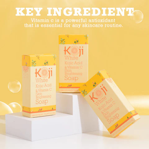 Koji White - Kojic Acid &amp; Vitamin C Skin Brightening Soap [80g x 2]