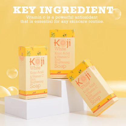 Koji White - Kojic Acid &amp; Vitamin C Skin Brightening Soap [80g x 2]