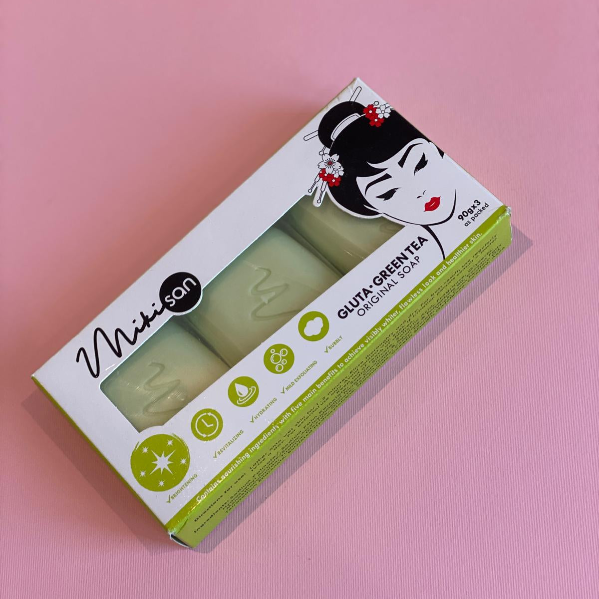 MIKISAN - Gluta Green Tea Original Soap [90gx3]