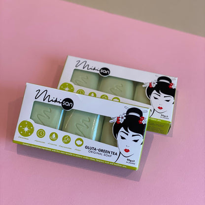 MIKISAN - Gluta Green Tea Original Soap [90gx3]