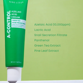 NINELESS - A-Control Azelaic Acid Cream [50ml] - Youglow