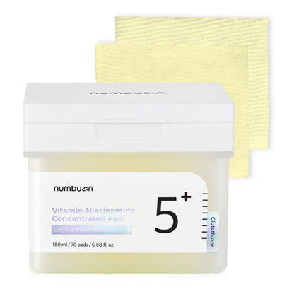 Numbuzin - No.5+ Glutathione Vitamin-Niacinamide Concentrated Pad [180ml/ 70pads]