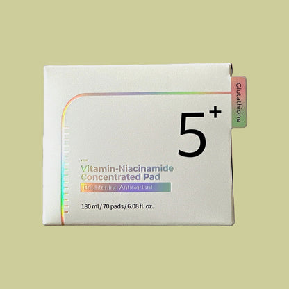 Numbuzin - No.5+ Glutathione Vitamin-Niacinamide Concentrated Pad [180ml/ 70pads]