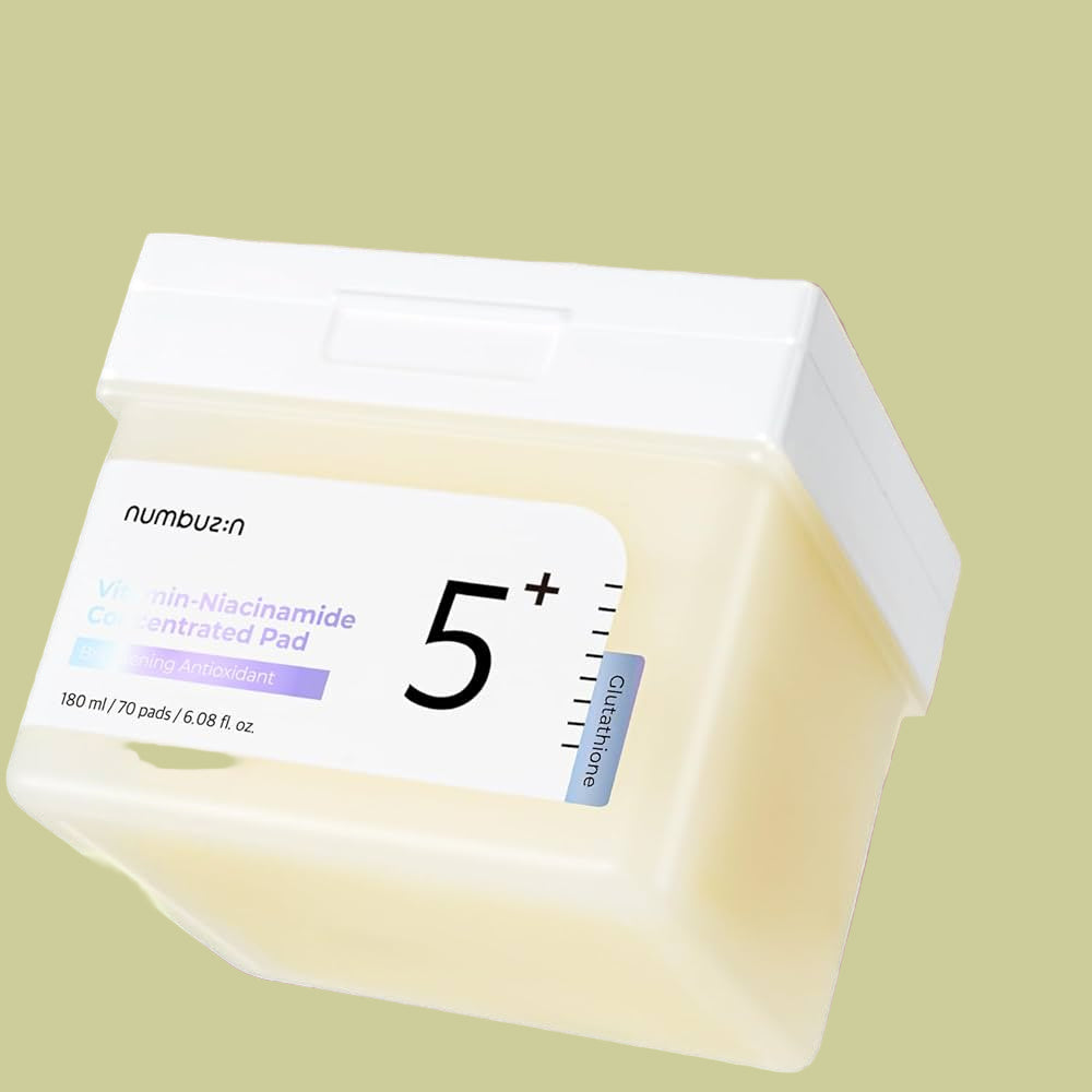 Numbuzin - No.5+ Glutathione Vitamin-Niacinamide Concentrated Pad [180ml/ 70pads] - Youglow
