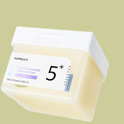 Numbuzin - No.5+ Glutathione Vitamin-Niacinamide Concentrated Pad [180ml/ 70pads]