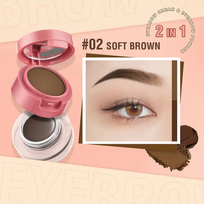 PINKFLASH - 2 in 1 Duo Effect Eyebrow Kit 3 Colors