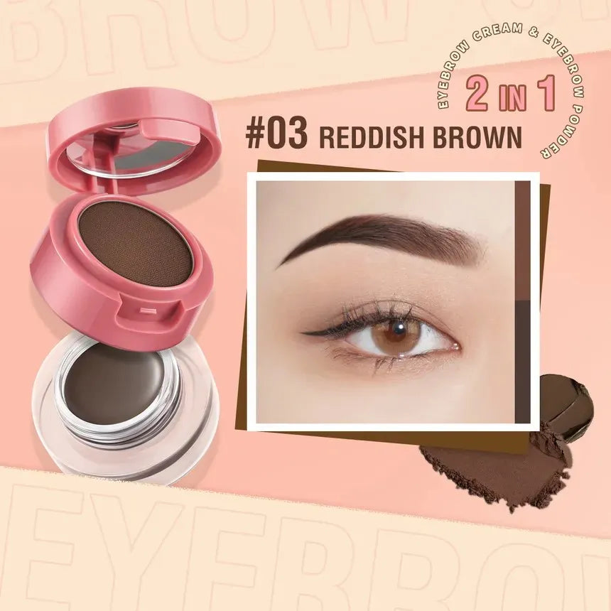 PINKFLASH - 2 in 1 Duo Effect Eyebrow Kit 3 Colors