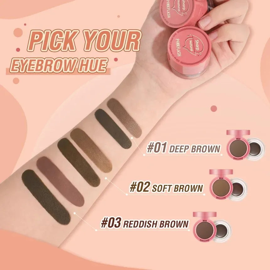 PINKFLASH - 2 in 1 Duo Effect Eyebrow Kit 3 Colors