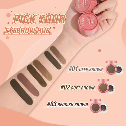 PINKFLASH - 2 in 1 Duo Effect Eyebrow Kit 3 Colors