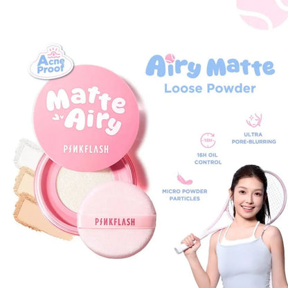 PINKFLASH - Airy Matte Loose Powder 3 Colors