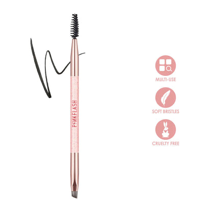 PINKFLASH - Dual Ended Eyebrow Brush [1 Piece]