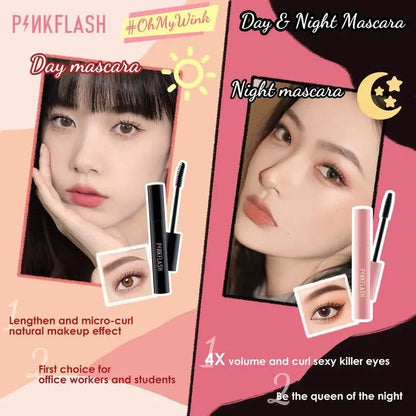 PINKFLASH - Oil-Proof Curl Day &amp; Night Mascara - 2 Colors