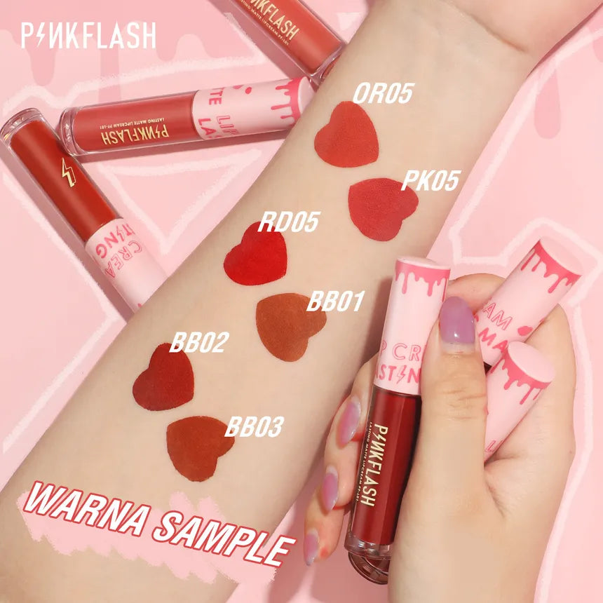 PINKFLASH - Lasting Matte Lipcream 6 Colors